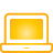 Laptop yellow icon