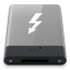 HDD Grey Thunderbolt W icon