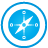 Compass blue icon