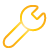 Wrench yellow icon