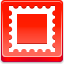 Postage Stamp Red icon