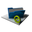 Blue Folder Full Blocked icon