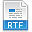 File Extension Rtf icon