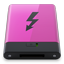 HDD Pink Thunderbolt B icon