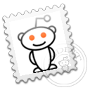 Grey Reddit stamp-128