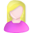 User female white pink blonde
