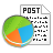 Post pie chart icon