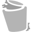 Recycle Bin Full Grey icon