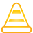 Traffic Cone yellow icon