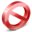 3D Banned Sign icon