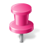 Map Marker Push Pin 2 Pink-64