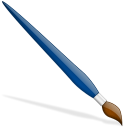 Pinceau bleu-128