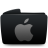 Folder black apple-48