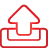 Outbox red icon