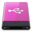 HDD Pink USB W icon