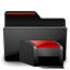 Folder Printers black red-64