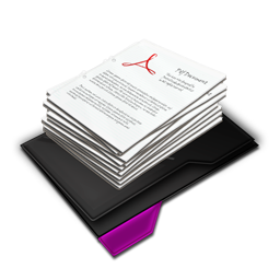 My Documents Pile Purple-256