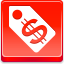 Bank Account Red icon