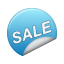 sticker blue sale icon