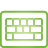 Keyboard green icon