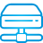 Hard Drive Network blue icon