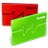 Red And Green 3D Charts-48