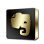 Evernote Black and Gold icon