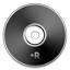 DVD+R black icon