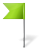 Map Marker Flag 4 Left Chartreuse-48