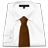 White Shirt Brown Tie-48