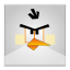 White Angry Bird Frameless icon