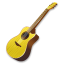 Yellow guitar-64