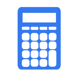 Calculator blue-256