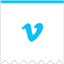 Vimeo ribbon icon