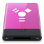 HDD Pink Firewire W icon