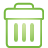 Bin green icon