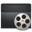 Black Folder Video icon