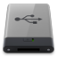 HDD Grey USB B icon