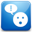 Chat blue icon