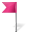 Map Marker Flag 4 Left Pink-32