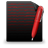 File Text black red-48