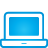 Laptop blue icon