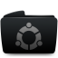 Folder black ubuntu icon