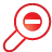 Zoom Out red icon