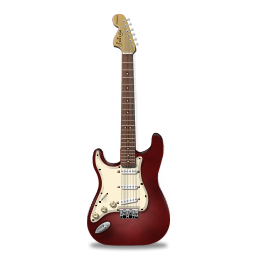 Stratocaster guitar red