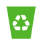 Recycling Bin green icon