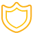 Shield yellow icon