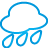 Weather Rain blue icon