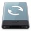 HDD Graphite Sync W icon