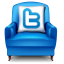 Twitter armchair icon